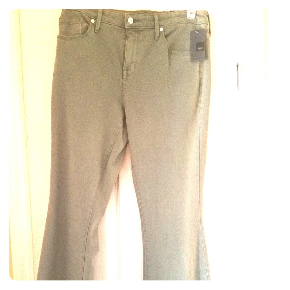 Olive boot cut jeans